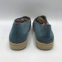 Brash Blue Sequin Espadrille Platform Flats  7 Photo 2