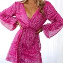 Hello Molly Sequin Pink Mini Dress Photo 0