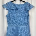 Draper James  Light Blue Lattice Lace A Line Dress Sz.12 Photo 11