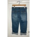 Banana Republic Vintage Y2K 2000s  Cuffed Cropped Jean Capris Pockets Size 4 Photo 5