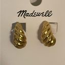 Madewell  Shell Style Gold Rippled Earrings Photo 2