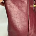 Coach Taylor Tote Red Burgundy Leather w/Snakeskin Details GUC #25941 Photo 11