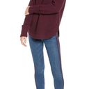 Treasure & Bond  Mock Neck Sweater - Burgundy - Small Photo 0