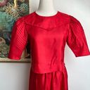 Lanz Salisbury Lanz Originals Vintage 1980s Red Skirt & Top Set Photo 2