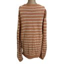 Faherty  Cotton Textured Orange & White Stripe Long Sleeve Sweater size XL Photo 3