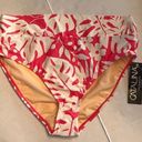 Catalina  SWIMWEAR Size L Swim Ladies Bottom Deep Coral Floral Nylon Blend New Photo 0