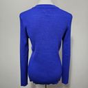 Nine West  Blue Ribbed Crewneck Sweater Size XXL Photo 3