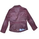 prAna  Women's Nadine Vino Burgundy Corduroy Zip Front Denim Jacket Sz S Photo 11