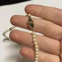 Monet Women’s Signed  Beaded Necklace Gold Tone Faux Pearl Bead Photo 8