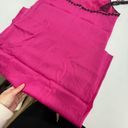 Jason Wu  Dress Womens 8 Pink Black Lace Trim Crepe Satin Sleeveless Slip Midi Photo 11