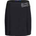 Polo NWT  Ralph Lauren Bromley Black Buckle Pleated Mini Skirt Photo 0