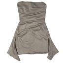 House Of CB  - Jasmine Oyster Draped Strapless Corset Dress in Grayish Ivory Photo 0