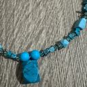 Vintage Blue  Beaded Choker Necklace Photo 1