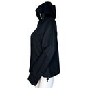 Polo  Ralph Lauren Hoodie Womens Medium Black Linen Cotton Blend Casual Preppy Photo 2