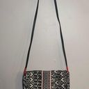 Billabong  Black & White Boho Tribal Pattern Crossbody Bag Photo 0