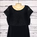 LC Lauren Conrad Lauren Conrad NWT Size 14 Black Tiered Embellished Floral Overlay Dress Photo 1