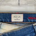 Alice + Olivia AO.LA  Amazing Asymmetric Two Toned High Waist Boyfriend Jeans 25 Photo 5