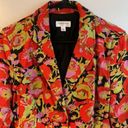 Isaac Mizrahi  for Target  Camo Floral Cotton Blazer Size L Photo 0