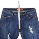 Apple Bottoms Apple Bottom Jeans Size 9/10 Medium Embroidered Distressed Boot Cut Photo 7