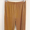 WAYF  Wide Leg Ribbed Split Hem Pull On Palazzo Pant Tan Women's Medium NEW Photo 8