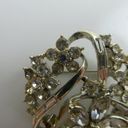 Coro Silver Tone Sparkly Rhinestone Flower Floral Cluster Brooch Pin Vintage Photo 1