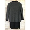 Talbots Vintage  Merino Wool Sweater Dress & Matching Jacket Suit Set Gray Black Photo 2