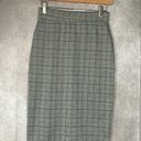 New Mix  Black White Plaid Pencil Skirt Size Medium Professional Office Business Photo 0