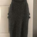 CLICHÉ Womens Grey Heather Woven Cape with No Sleeves Size M Wool Blend Cowl​​ Size M Photo 0