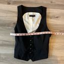 Banana Republic  2 Black Wool Button Up Vest Photo 5