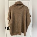 Universal Threads Universal Thread One Size Women’s Brown Tan Cowl Turtle Neck Poncho Sweater Photo 1