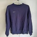 White Fox Boutique White Fox Blue Navy Crewneck Sweatshirt Size S/M Photo 0