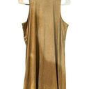 Sans Souci  Faux Suede High Neck Sleeveless Dress Size Medium Photo 0