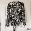 Veronica Beard NWT  Clive Blouse Black & Bone Photo 8