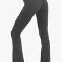 Low Rise Charcoal Bootcut Flare Yoga Pants Gray Photo 3