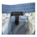 BCBGMAXAZRIA  Womens Cullen Lemon Grass Blue Yellow Print Shorts Elastic Waist M Photo 3