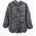 Sanctuary  Women's Hooded Camo Printed Drawcord Hem Puffer Coat Size Medium Photo 2