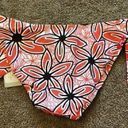 Jag jeans NEW NWT  Coral Red ? Brown Tropical Floral Y2K 00s Bikini BOTTOM Small Photo 7