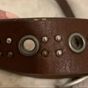 American Eagle AEO Dark Brown Studded Leather Belt NWT Size Small Photo 4