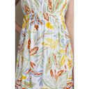 Jessica Simpson Yellow & Green Leaf Printed Cut-Out Maxi Dress Photo 5