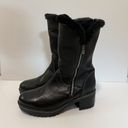 Pacific&Co Bos &  Match Faux Fur Lined Black Leather Calf Boot Size 39 Photo 0