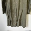 American Eagle Sage Green Waffle Knit Button Down Cozy Sweater Dress size Large Photo 3