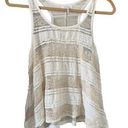 Kirra  Ivory and Metallic Gold Lace Tank, size S Photo 0