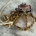 Twisted Vintage Handmade  Wired Wrapped Quartz Rhinestone Pendent Necklace Photo 3