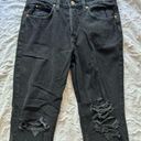 H&M  Size 6 Black Ripped Boyfriend Low waist Jeans Photo 0