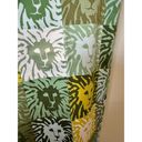 Anne Klein  Signature Logo Lion Head Print Straight Ankle Pants Green Women Sz 8 Photo 3