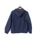 Vince  Womens Size XS Full Zip Windbreaker Hooded Jacket Coat Navy Blue Pockets Photo 1