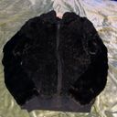 Victoria's Secret  Pink Fashion Show Black FauxFur Jacket Size S Limited Edition Photo 0