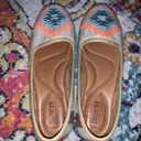 Born Shoes Born Womens Size 8 Bandy Blanket Taupe Turquoise Slip On Clogs Mules Shoes Photo 3