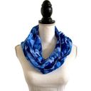 infinity Tie Dye Print Blue & White  Style Fashion Scarf OSFM Photo 1