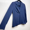 Coldwater Creek  V-Neck Long Sleeve Blue Top Women's Size XS Workwear Casual Photo 5